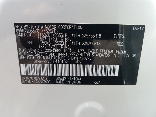 2018 TOYOTA RAV4 LIMIT JTMYFREV2JD110102