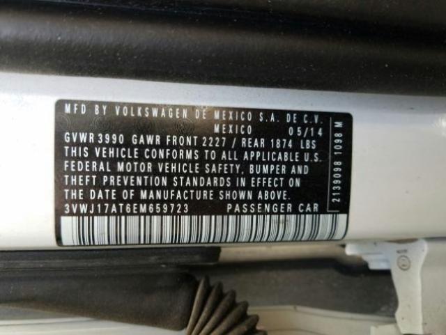 2014 VOLKSWAGEN BEETLE 3VWJ17AT6EM659723