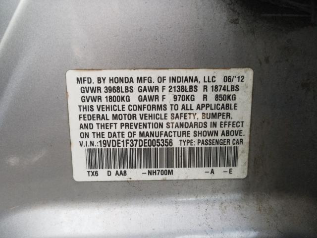 2013 ACURA ILX 20 19VDE1F37DE005356
