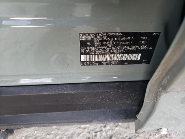 2019 TOYOTA RAV4 XLE JTMW1RFV2KD039554