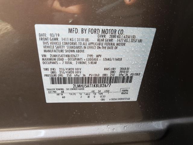 2019 LINCOLN MKT 2LMHJ5AT1KBL02677