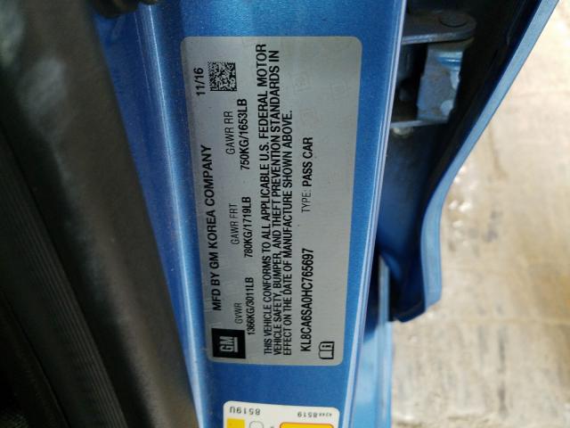 2017 CHEVROLET SPARK LS KL8CA6SA0HC765697