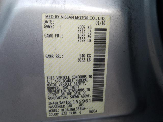 2016 NISSAN ALTIMA 3.5 1N4BL3AP1GC155961