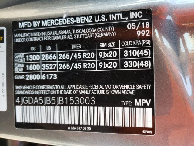 2018 MERCEDES-BENZ GLE 350 - 4JGDA5JB5JB153003