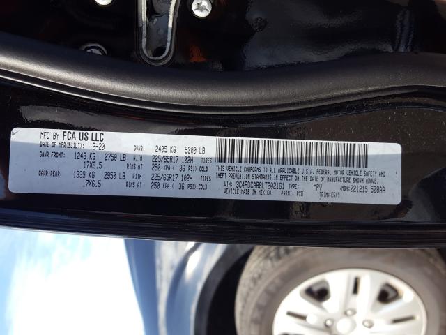 2020 DODGE JOURNEY SE 3C4PDCAB8LT202161