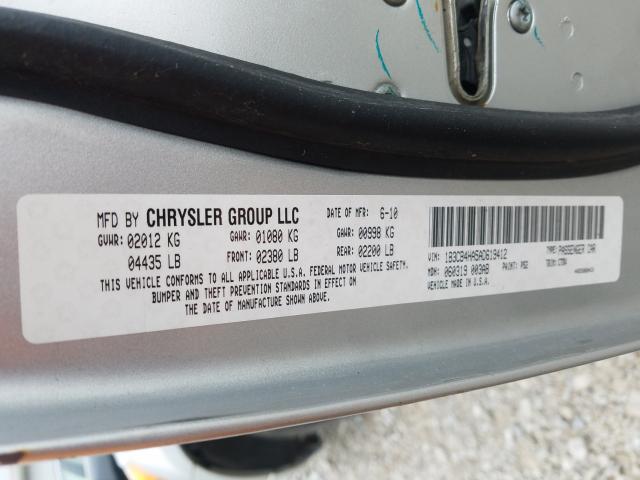 2010 DODGE CALIBER SX 1B3CB4HA5AD619412