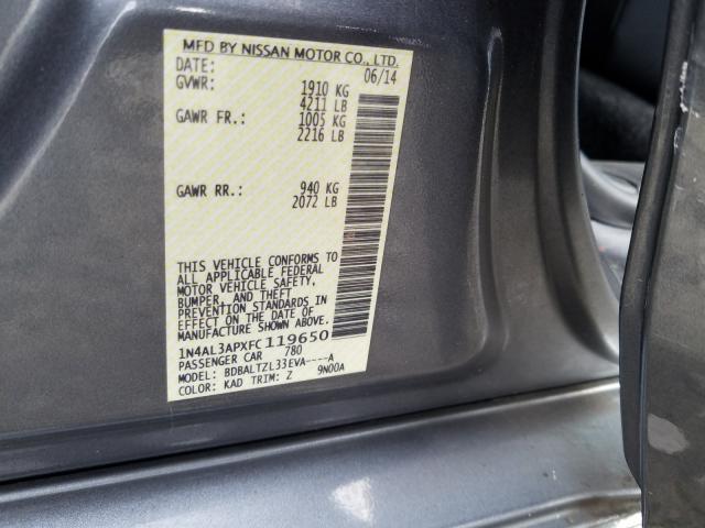 2015 NISSAN ALTIMA 2.5 1N4AL3APXFC119650