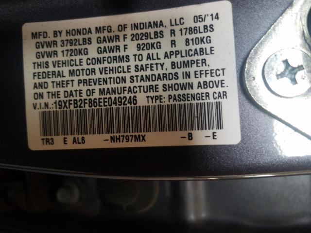 2014 HONDA CIVIC EX 19XFB2F86EE049246