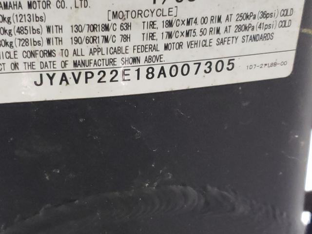 2008 YAMAHA XV1900 CT JYAVP22E18A007305