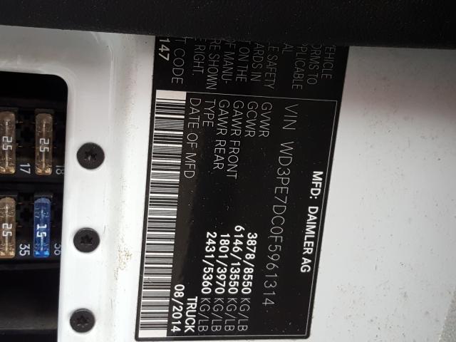 2015 MERCEDES-BENZ SPRINTER 2 WD3PE7DC0F5961314