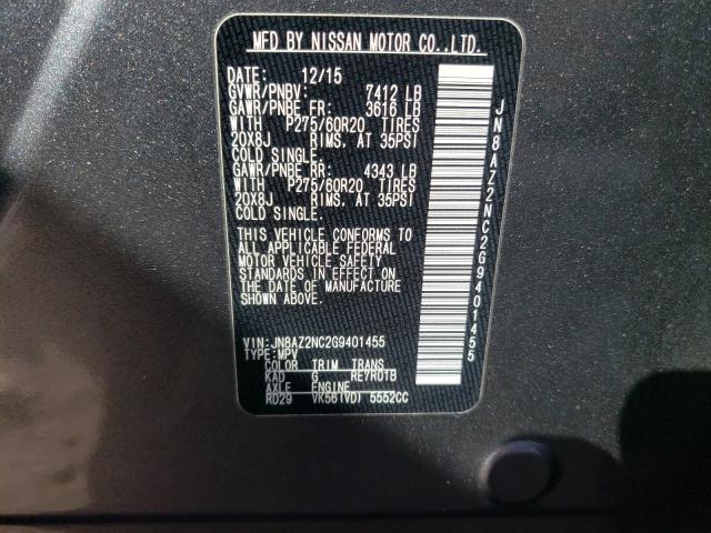 2016 INFINITI QX80 JN8AZ2NC2G9401455