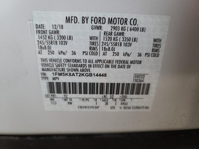 2019 FORD EXPLORER P 1FM5K8AT2KGB14448