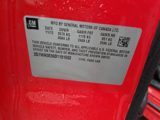 2013 CHEVROLET IMPALA LS 2G1WA5E36D1181602