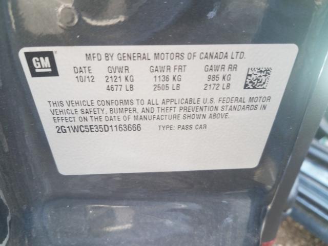2013 CHEVROLET IMPALA LTZ 2G1WC5E35D1163666