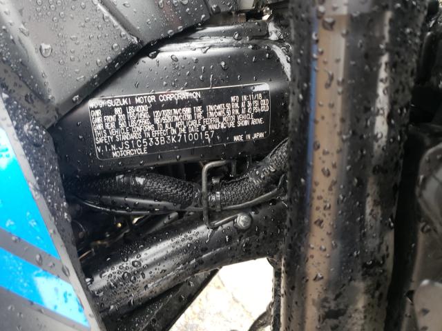 2019 SUZUKI GSX-S750 M JS1C533B3K7100157