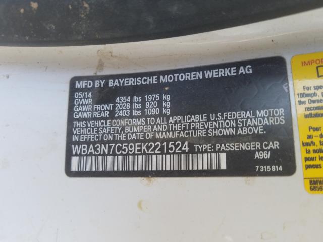 2014 BMW 428 I WBA3N7C59EK221524