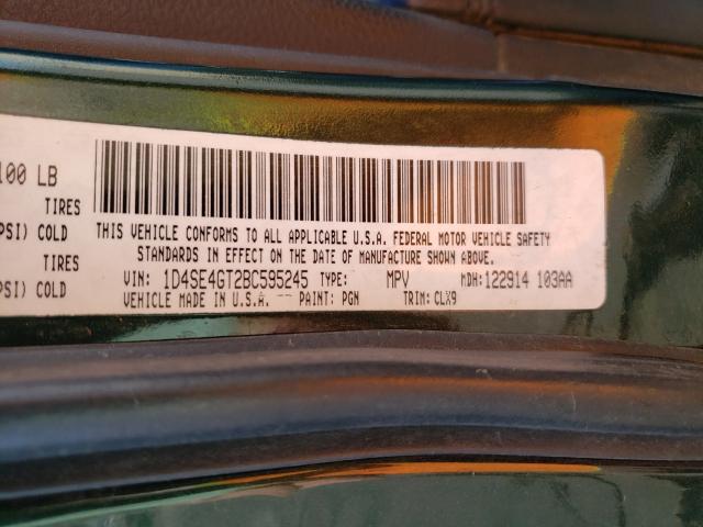 2011 DODGE DURANGO CR 1D4SE4GT2BC595245