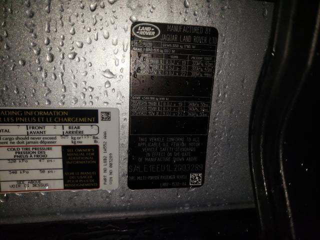 2020 LAND ROVER DEFENDER 1 SALE1EEU1L2003289
