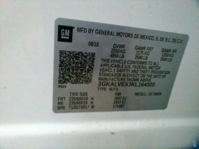 2019 GMC TERRAIN SL 3GKALVEX3KL164500