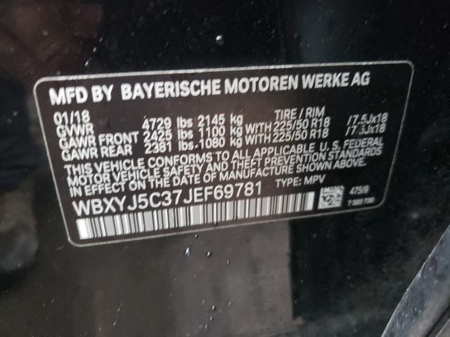 2018 BMW X2 XDRIVE2 WBXYJ5C37JEF69781