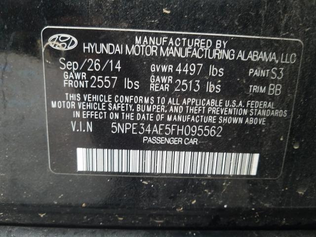 2015 HYUNDAI SONATA SPO 5NPE34AF5FH095562