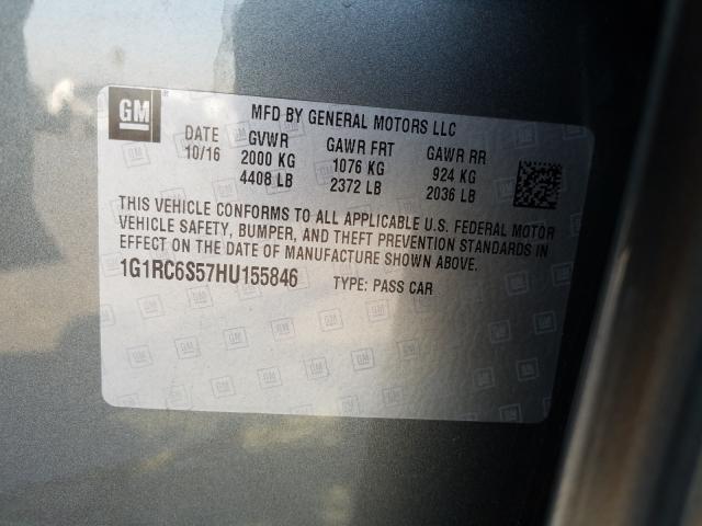 2017 CHEVROLET VOLT LT 1G1RC6S57HU155846
