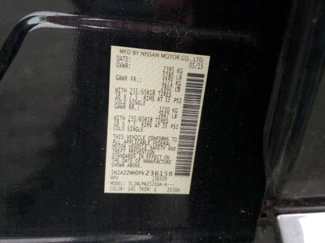 2015 NISSAN MURANO S 5N1AZ2MH0FN236158