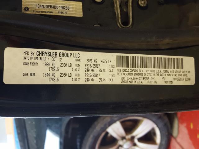 2013 JEEP COMPASS LA 1C4NJDEB4DD196253