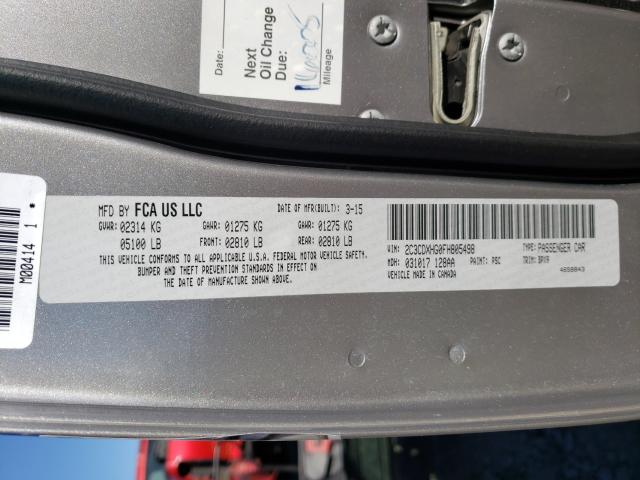 2015 DODGE CHARGER SX 2C3CDXHG0FH805498