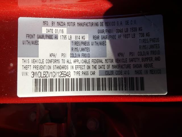 2016 TOYOTA SCION IA 3MYDLBZV1GY125948