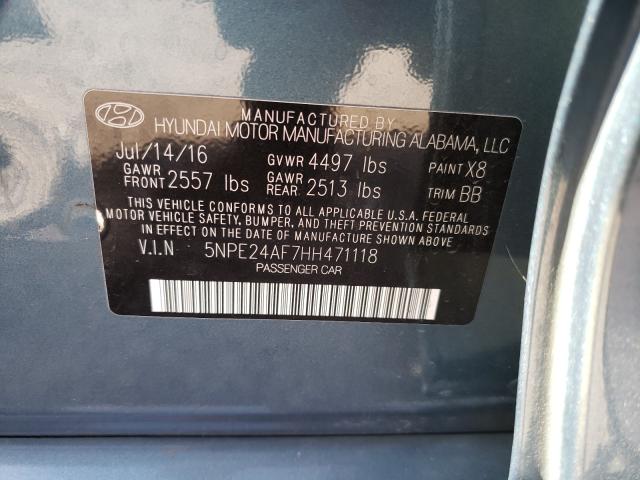 2017 HYUNDAI SONATA SE 5NPE24AF7HH471118