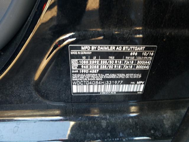 2017 MERCEDES-BENZ GLA 250 4M WDCTG4GB4HJ331977