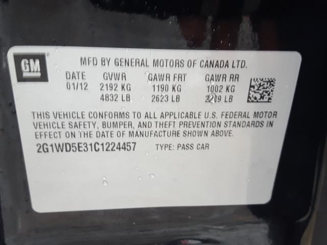2012 CHEVROLET IMPALA POL 2G1WD5E31C1224457