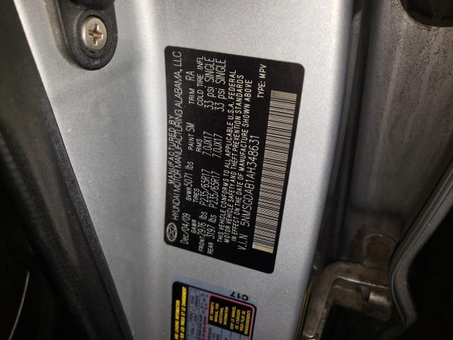 2010 HYUNDAI SANTA FE G 5NMSGDAB1AH348631