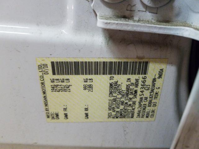 2010 NISSAN ALTIMA BAS 1N4AL2AP9AN543666