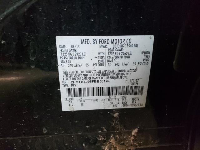 2015 FORD EDGE SEL 2FMTK4J95FBB58123