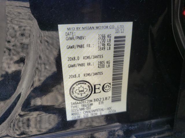 2013 NISSAN TITAN S 1N6AA0EC2DN302187