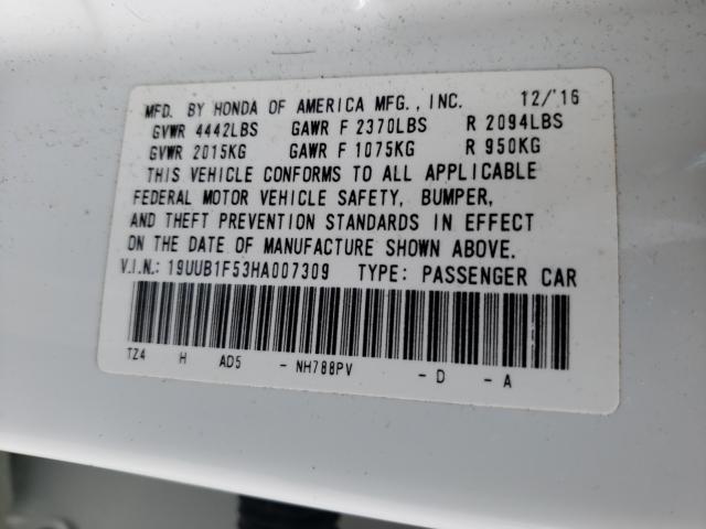 2017 ACURA TLX TECH 19UUB1F53HA007309