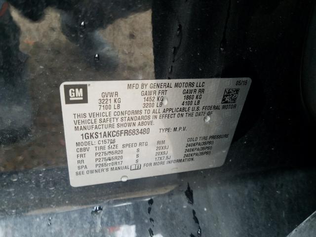 2015 GMC YUKON SLE 1GKS1AKC6FR683480