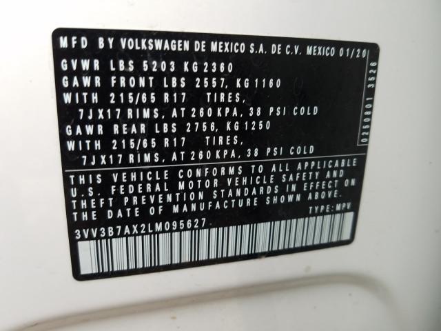2020 VOLKSWAGEN TIGUAN SE 3VV3B7AX2LM095627