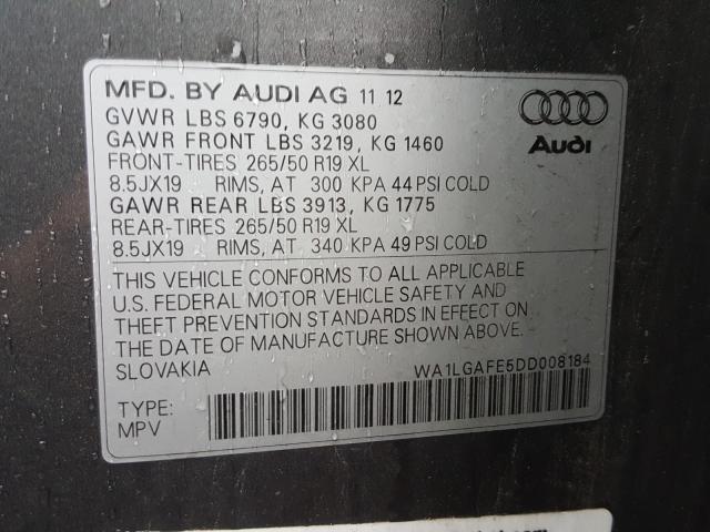 2013 AUDI Q7 PREMIUM WA1LGAFE5DD008184