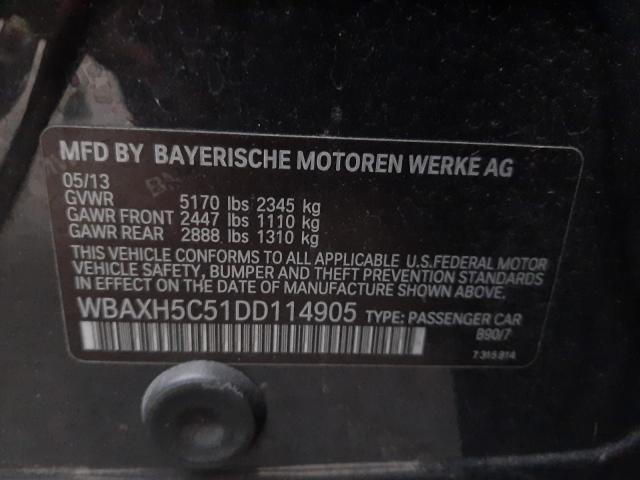 2013 BMW 528 XI WBAXH5C51DD114905