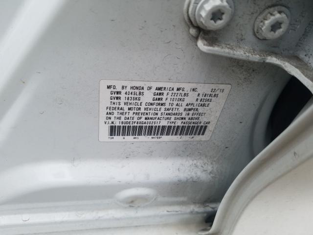 2016 ACURA ILX PREMIU 19UDE2F8XGA002517
