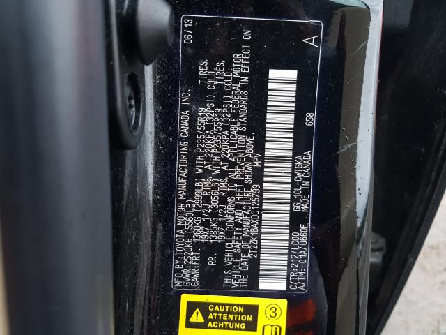 2013 LEXUS RX 350 2T2ZK1BAXDC125799