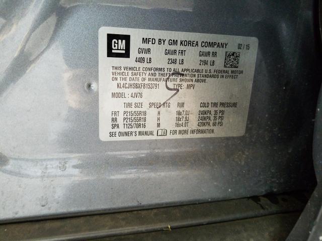2015 BUICK ENCORE PRE KL4CJHSBXFB153791