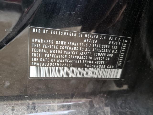 2015 VOLKSWAGEN GOLF TDI 3VW2A7AU0FM022681