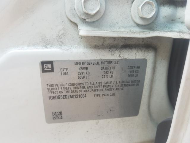 2010 CADILLAC CTS LUXURY 1G6DG5EG2A0121004