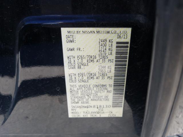 2013 NISSAN XTERRA X 5N1AN0NW4DN818130