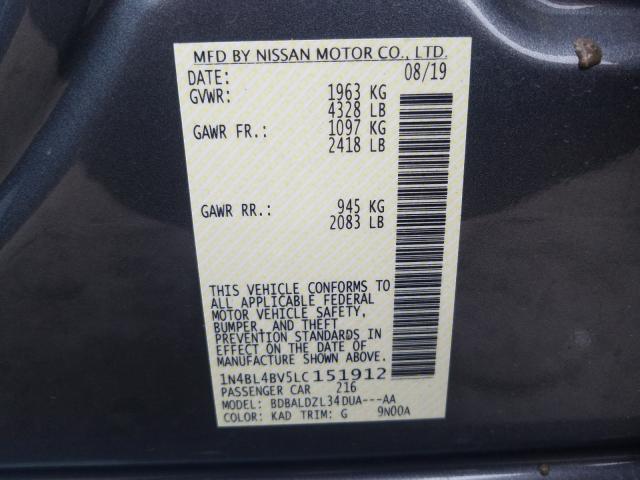 2020 NISSAN ALTIMA S 1N4BL4BV5LC151912