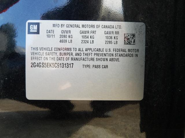 2012 BUICK REGAL PREM 2G4GS5EK5C9131317